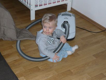 Vacuuming doesn't seem like much work to me. I don't know why Dad complains about it.